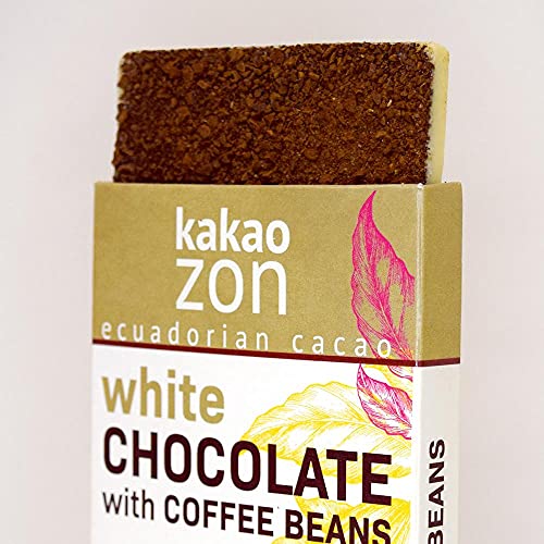 KakaoZon White Chocolate with Coffee | White Chocolate | 100% Ec...