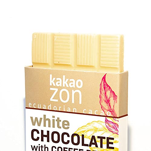 KakaoZon White Chocolate with Coffee | White Chocolate | 100% Ec...