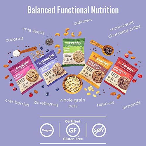 Kakookies A Cookie Re-Imagined, Sampler Pack Box Of 5 Cookies,