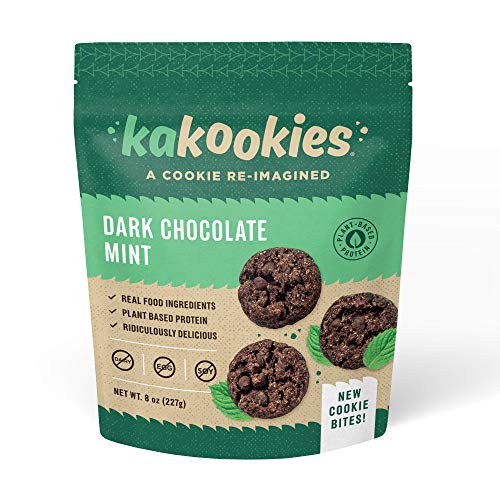 Kakookies Dark Chocolate Mint Cookie Bites