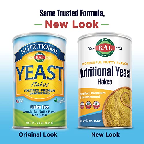 Kal Nutritional Yeast Flakes | Vitamin B12, Vegan, Non-Gmo, Glut