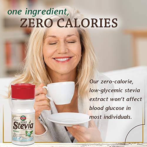 Kal Organic Sure Stevia Extract Powder, 1.3 Oz. | Best-Tasting,