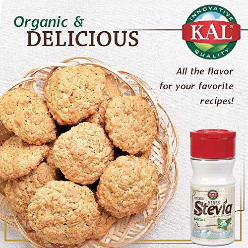Kal Organic Sure Stevia Extract Powder, 1.3 Oz. | Best-Tasting,