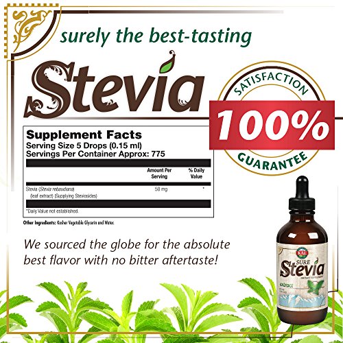 Kal Sure Stevia Liquid Extract 8 Oz | Best-Tasting, Zero Calorie