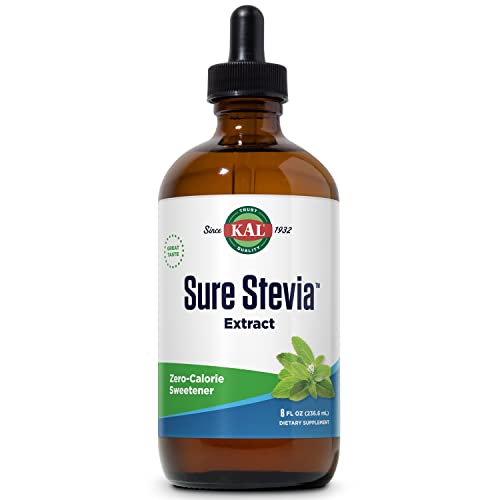 Kal Sure Stevia Liquid Extract 8 Oz | Best-Tasting, Zero Calorie