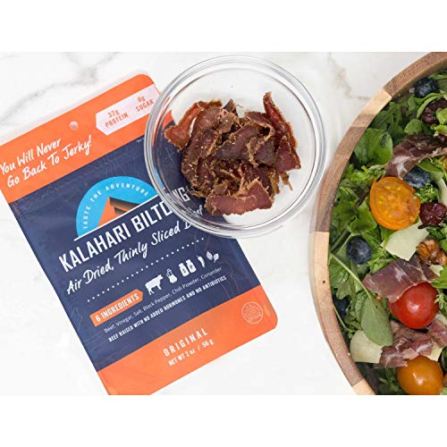 Variety Pack Kalahari Biltong, Air-Dried Thinly Sliced Beef, 2Oz