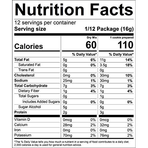 Kalifornia Keto - Keto Cookie Mix, Birthday Cake,1 Net Carb Per