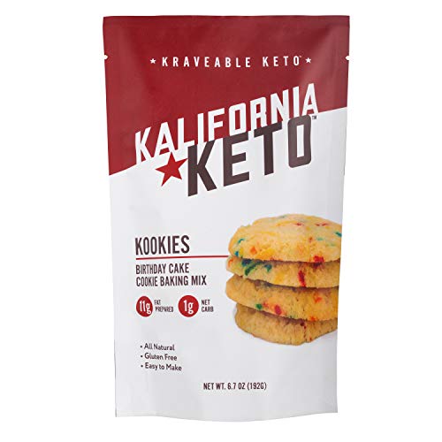 Kalifornia Keto - Keto Cookie Mix, Birthday Cake,1 Net Carb Per