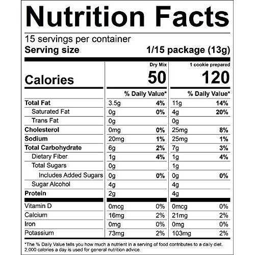 Kalifornia Keto - Keto Cookie Mix, Peanut Butter, 2 Net Carbs Pe