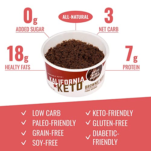 Kalifornia Keto Variety Brownie Cup 6 count, 2 flavors – Low C...