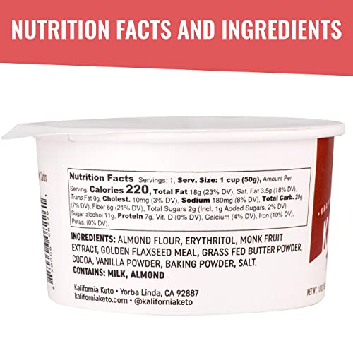 Kalifornia Keto Variety Brownie Cup 6 count, 2 flavors – Low C...