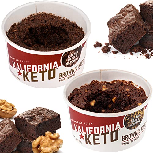 Kalifornia Keto Variety Brownie Cup 6 count, 2 flavors – Low C...