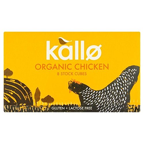 Kallo Organic Chicken Stock Cubes - 8 X 11G 0.19Lbs
