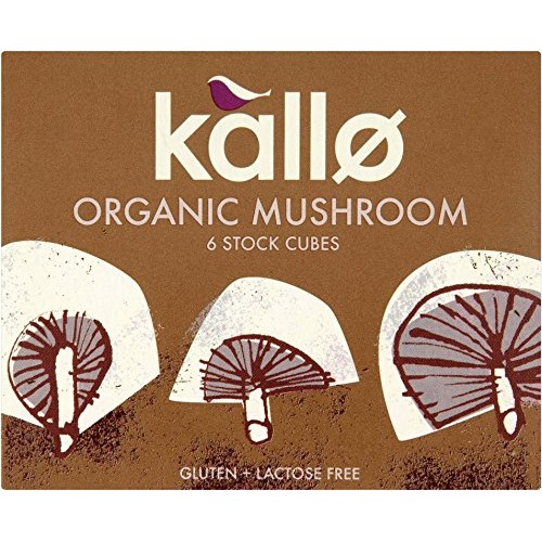 Kallo Organic Mushroom Stock Cubes 66G - Pack Of 2