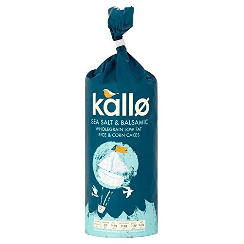 Kallo Sea Salt &Amp; Balsamic Vinegar Rice &Amp; Corn Cakes - 122G 0.25