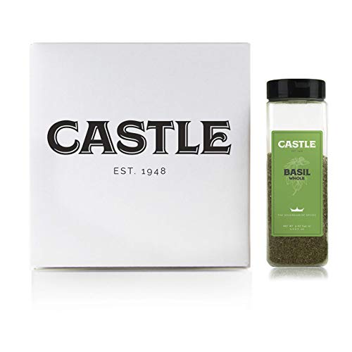 Castle Foods | Whole Basil Container, Premium Restaurant Quality