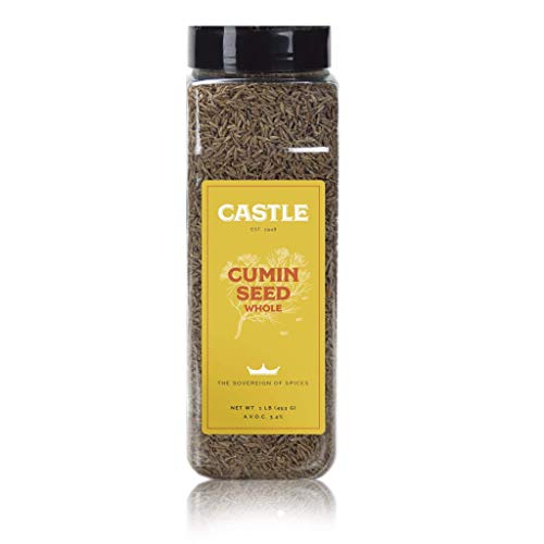 Castle Foods | Cumin Seed Whole, 16 Oz Premium Restaurant Quality