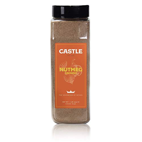 Castle Foods | Ground Nutmeg, 16 Oz Premium Restaurant Quality