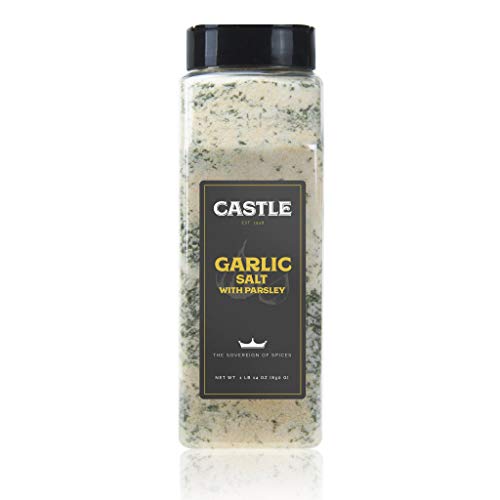 Castle Foods | Garlic Salt With Parsley, 30 Oz Premium Restauran