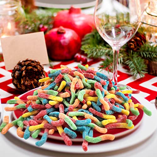 Trolli Sour Brite Crawlers – 2lb Pack Gummy Worms – Colorful Mix...