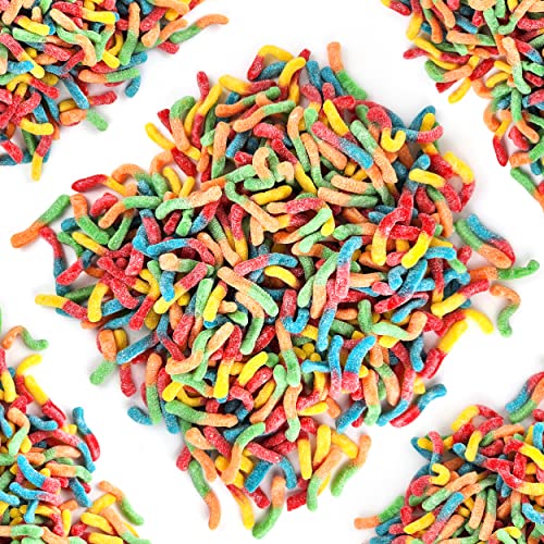 Trolli Sour Brite Crawlers – 2lb Pack Gummy Worms – Colorful Mix...