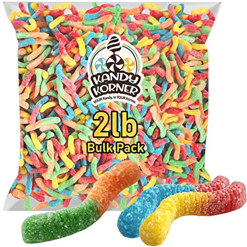 Trolli Sour Brite Crawlers – 2lb Pack Gummy Worms – Colorful Mix...