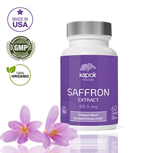 Kapok Naturals Organic Saffron Capsules Veggie Caps 60 Day Sup