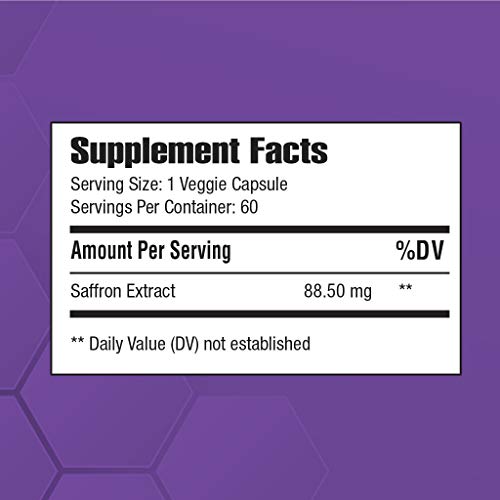 Kapok Naturals Organic Saffron Capsules Veggie Caps 60 Day Sup