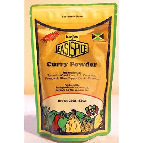 Karjos Easispice Jamaican Curry Powder - 250G/8.5 Oz