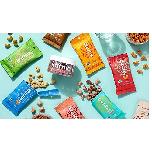 Karma Nuts Golden Turmeric Wrapped Cashews | 8 Oz Jar | Whole, W