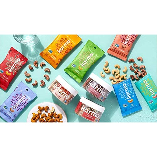 Karma Nuts Golden Turmeric Wrapped Cashews | 8 Oz Jar | Whole, W