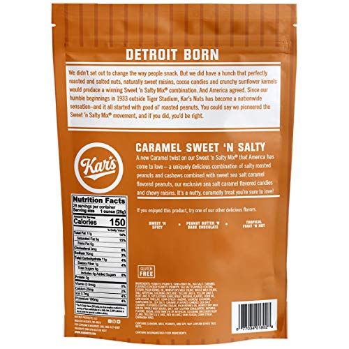 Kars Nuts ‘N Trail Mix Snacks Bulk Pouch, Caramel Sweet N Salt