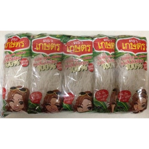 Kaset Brand Thai Bean Thread Glass Noodles - 1.4 Oz