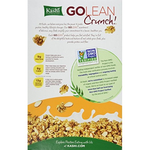 Kashi Golean Crunch, Honey Almond Flax Cereal, 14 Oz