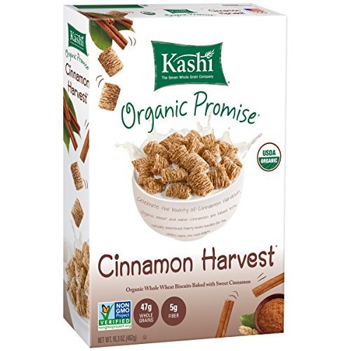 Kashi Organic Promise Cereal, Cinnamon Harvest Whole Wheat Biscu