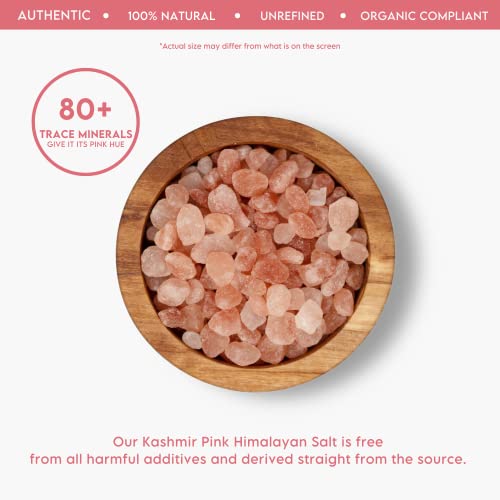 LA Salts Kashmir Pink Himalayan Salt, X-Coarse Grain 3.3-6.7m...