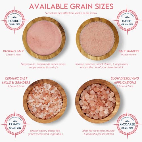 LA Salts Kashmir Pink Himalayan Salt, X-Coarse Grain 3.3-6.7m...