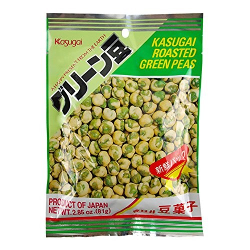 Kasugai Roasted Hot Wasabi Flavor Green Peas Japanese Import