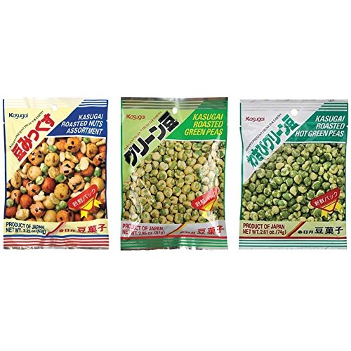 Kasugai Roasted Hot Wasabi Flavor Green Peas Japanese Import