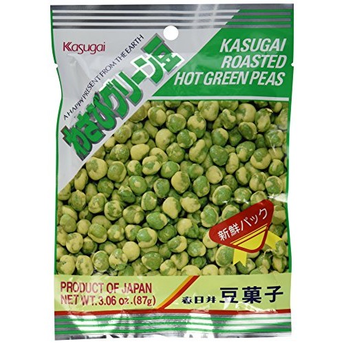 Kasugai Roasted Hot Wasabi Flavor Green Peas Japanese Import