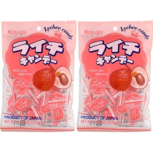 Kasugai Lychee Candy 4.05Oz 2 Pack