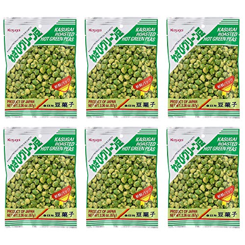 Kasugai Wasabi Green Peas 2.36Oz 6 Pack