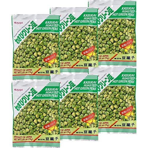 Kasugai Wasabi Green Peas 2.61Oz 6 Pack