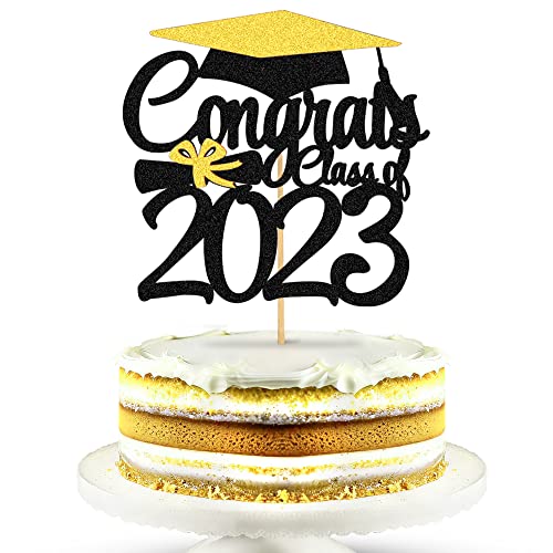 KatchOn, Glitter Graduation Cake Topper 2023 - Graduation Cupcak...