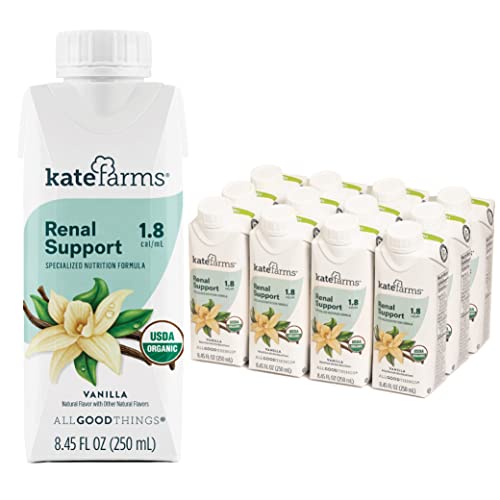 Kate Farms Organic Vegan Plant Based 1.8 Renal Support Shake, Va