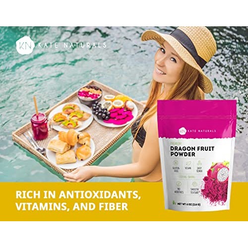 Dragon Fruit Powder For Baking &Amp; Drink 4Oz - Kate Naturals. Ve