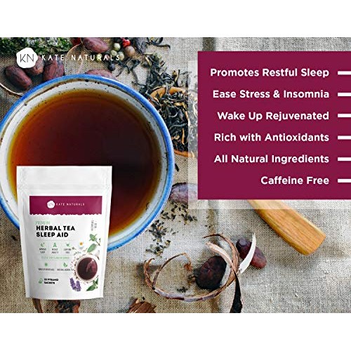 Natural &Amp; Relaxing Herbal Tea Sleep Aid - Kate Naturals. Special