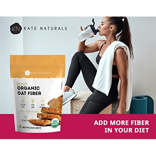 Organic Oat Fiber Powder - Kate Natural. Gluten-Free, Non-Gmo. P