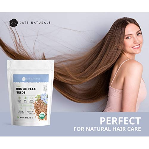 Organic Brown Flax Seeds - Kate Naturals | All-Natural, Non-Gmo,