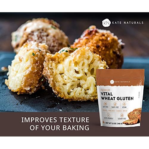 Premium Vital Wheat Gluten - Kate Naturals. High Protein, Low Ca
